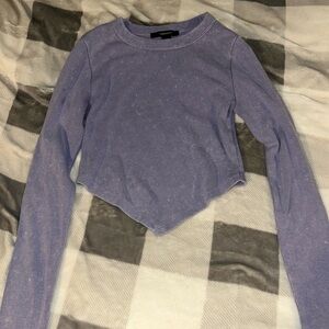Purple crop top